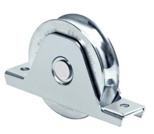 PEZZI 2-RUOTE IN ACCIAIO ZINCATO CANCELLI 337/120 SEMITONDA SUPPORTO 