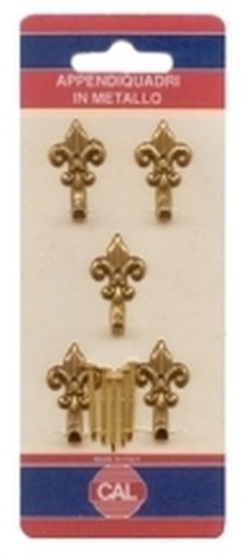 BLISTER 20-GANCI CAL 452 GIGLIO ORO 5PZ