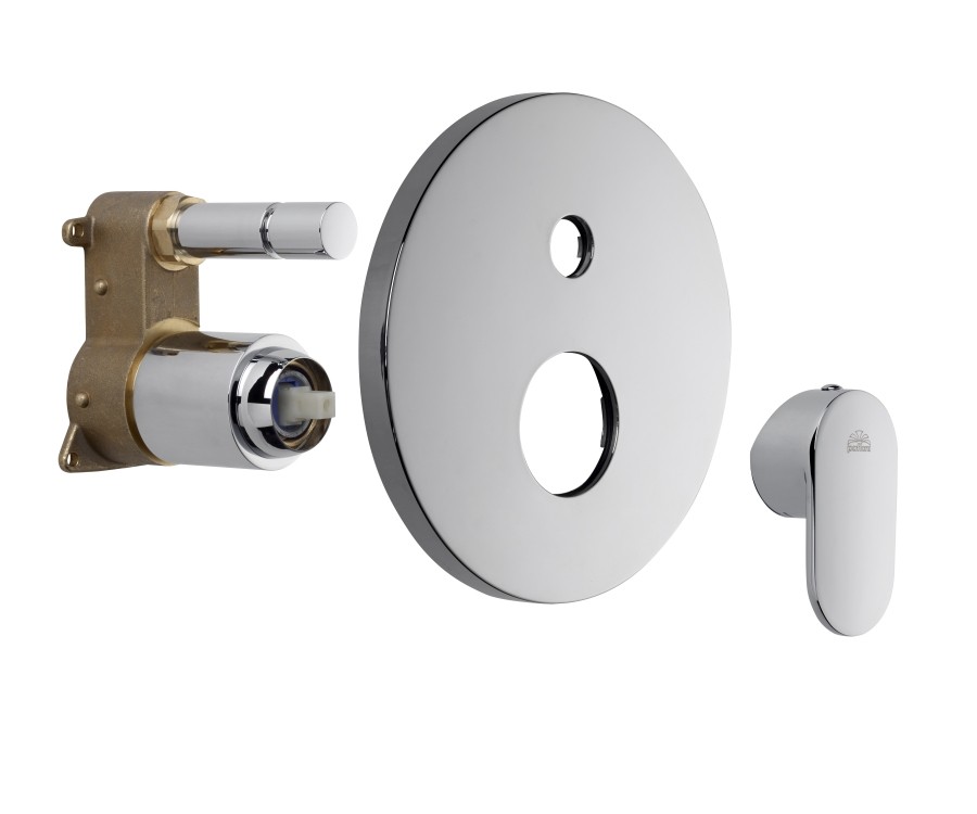 CANDY Miscelatore incasso con deviatore PBOX 015 piastra ABS