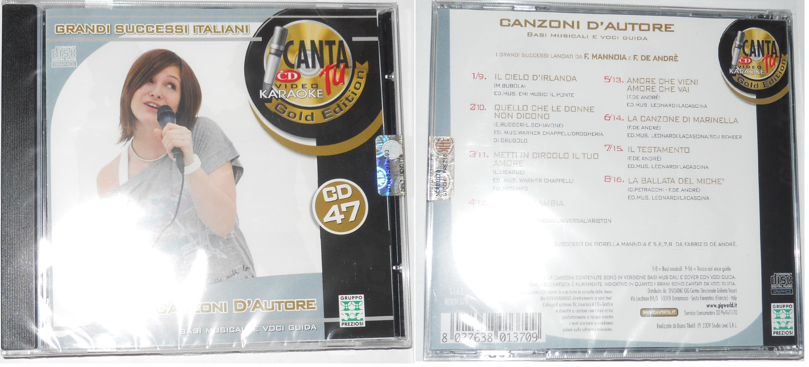 Canta TU: Basi musicali e voci guida -  Canzoni d'autore