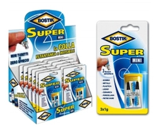 PEZZI 12-COLLA BOSTIK SUPER MINI 3XG.1