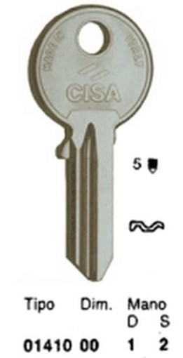 PEZZI 50-CHIAVI CISA 01410 SX (CS7R)