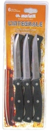 COLTELLI MARIETTI 112FT NERI 6PZ