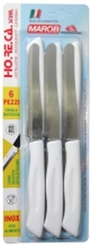 COLTELLI MARIETTI 14H BIANCO 6PZ