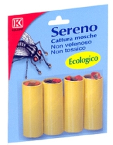 BLISTER 24-CATTURA MOSCHE ADESIVO SERENO 4PZ