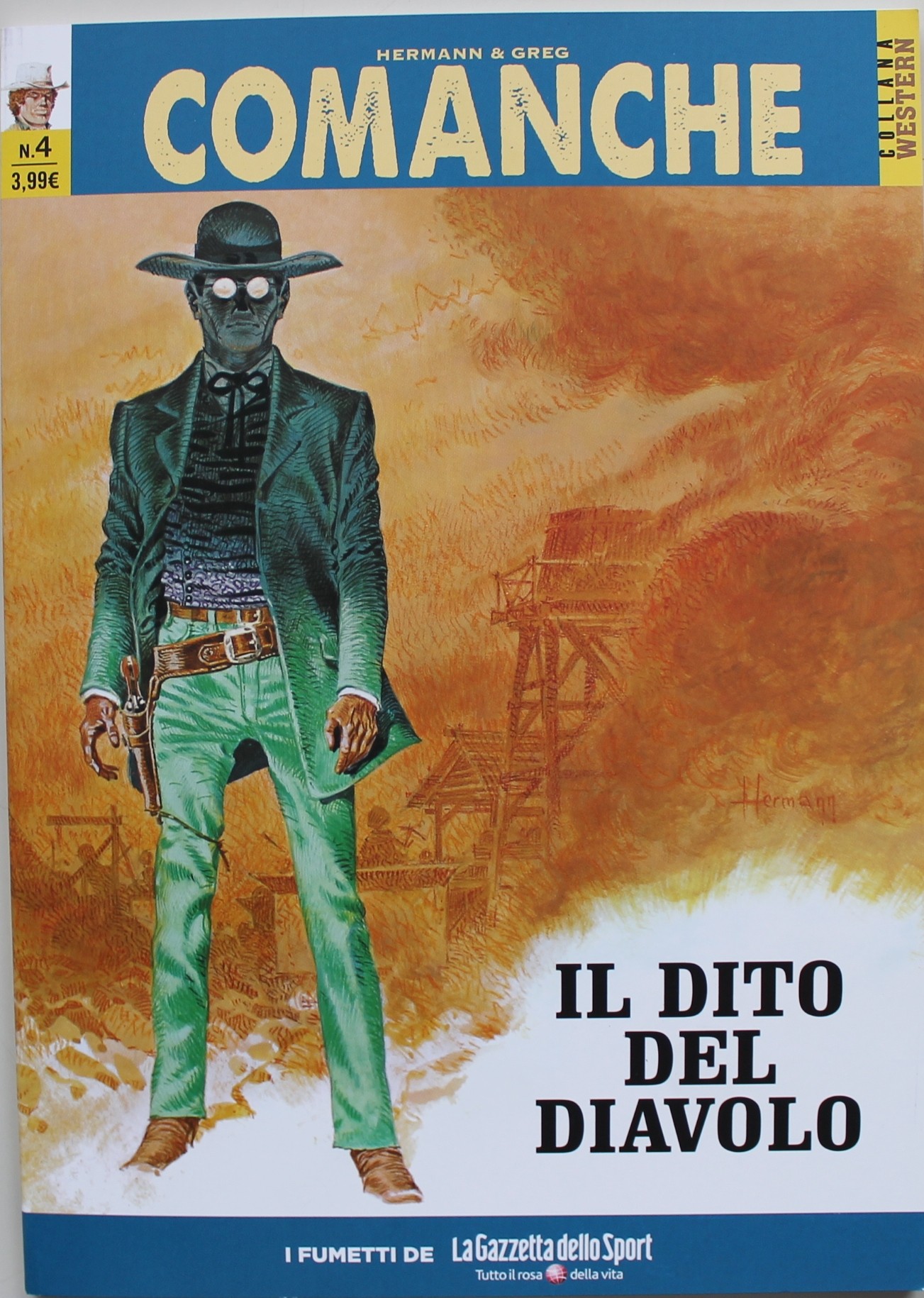 COMANCHE HERMANN & GREG, IL DITO DEL DIAVOLO, GAZZETTA DELL SPORT USCITA 4
