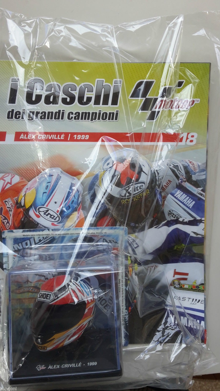 I caschi dei grandi campioni n.18. Alex Criville 1999. Scala 1:5 De Agostini
