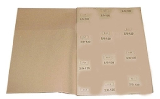PEZZI 20-CARTA VETRO G.100 N.0 50X70