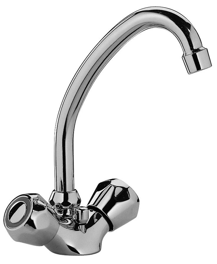 DANUBIO Gruppo monoforo lavello Scarico Automatico 1"