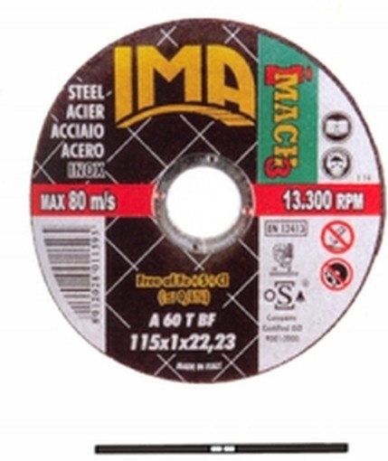 PEZZI 50-DISCHI IMACH3 FERRO 115X1,6