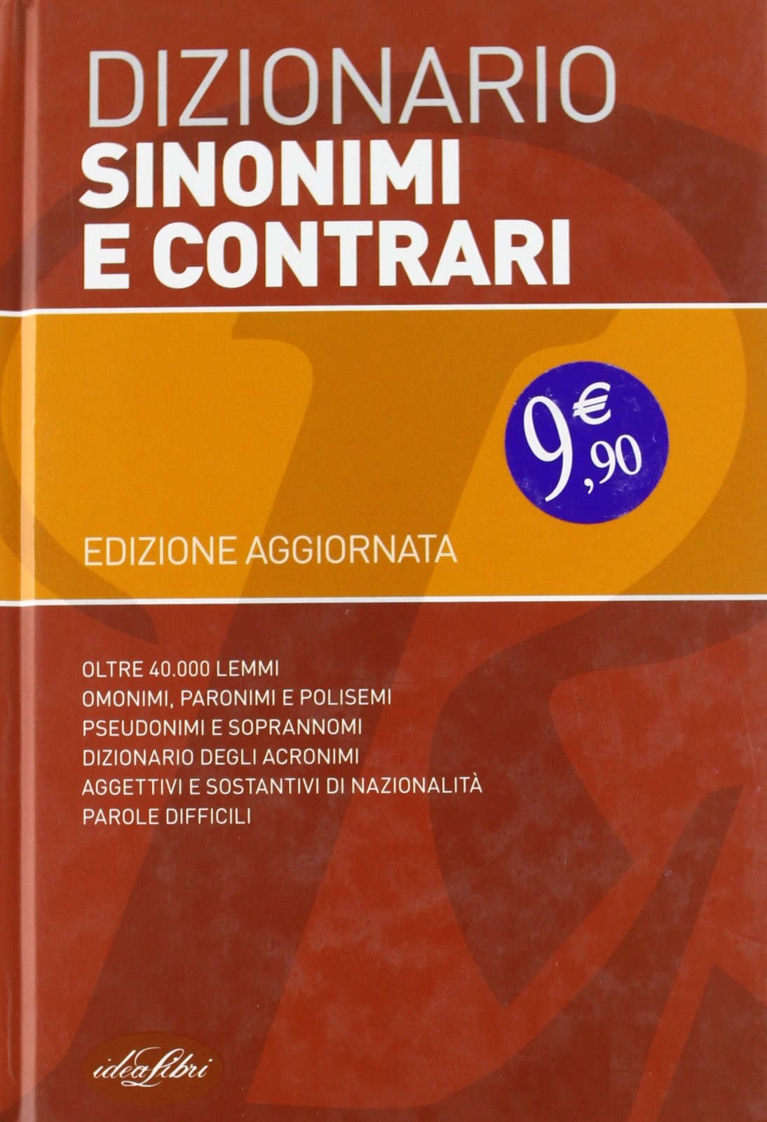 DIZIONARIO SINONIMI E CONTRARI