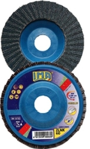PEZZI 10-DISCHI LAMELLARI SUPPORTO PVC 115 GR.40