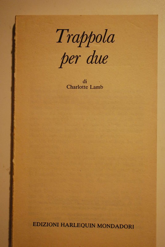 Trappola per due 