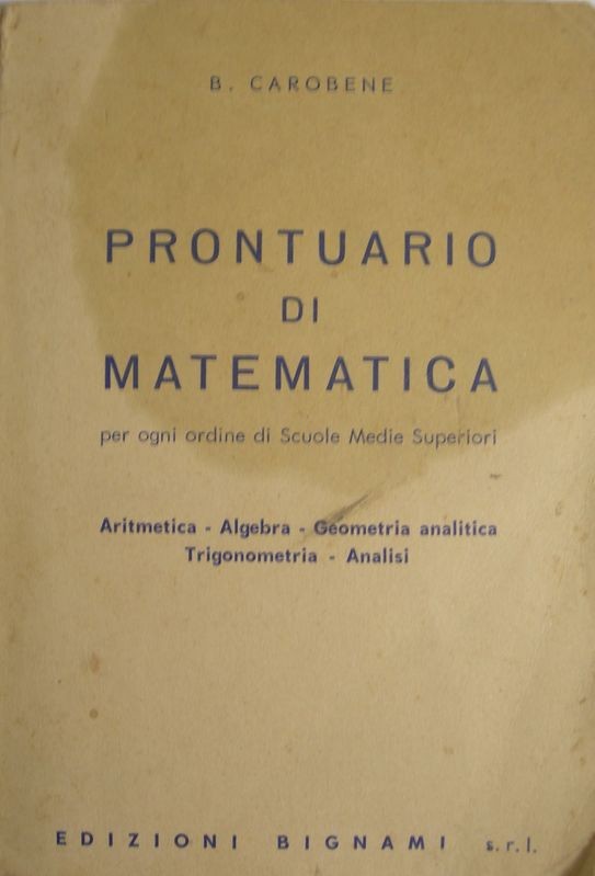 Prontuario di matematica