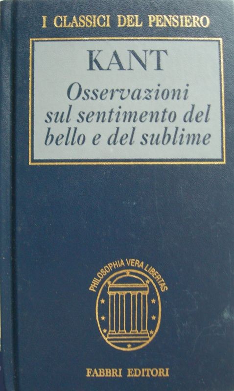 Osservazioni sul sentimento del bello e del sublime