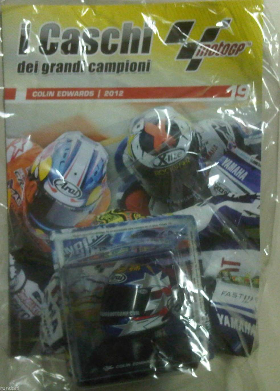 I caschi dei grandi campioni n.19. Colin Edwards 2012. Scala 1:5 De Agostini