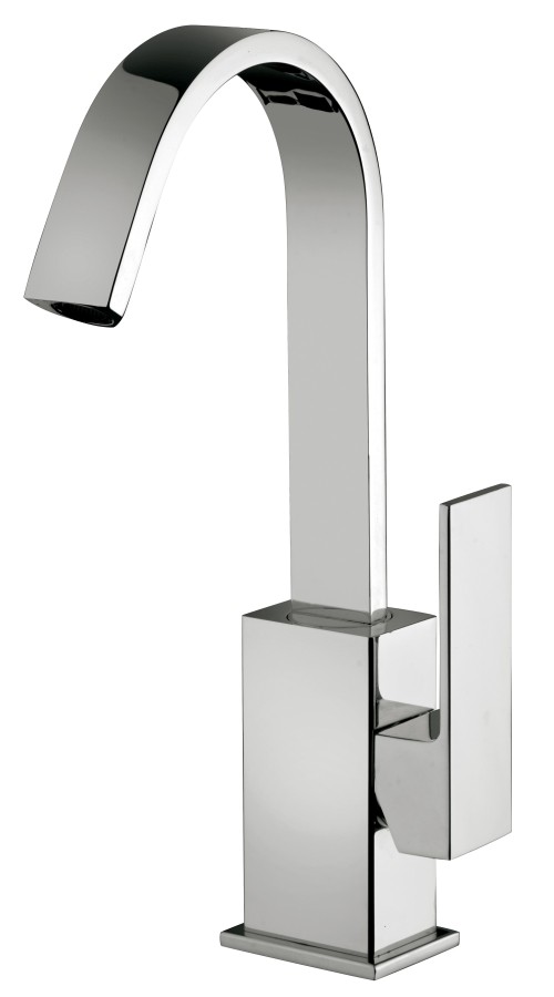 ELLE Miscelatore lavabo girevole Scarico Automatico 1'1/4 canna piatta