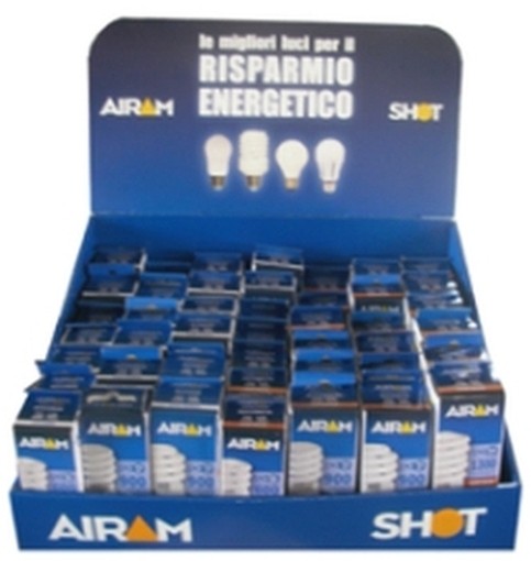 ESPOSITORE LAMPADE AIRAM R.E. BLU 44PZ