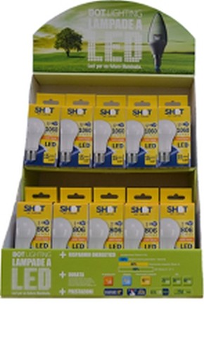 ESPOSITORE LAMPADE LED SHOT ECO 25PZ
