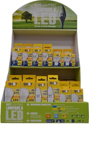 ESPOSITORE LAMPADE LED SHOT ECO 34PZ