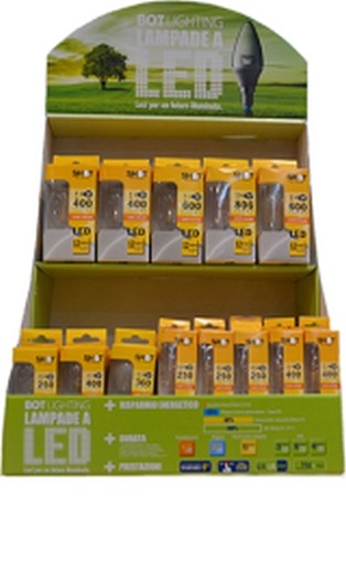 ESPOSITORE LAMPADE LED SHOT STICK 53PZ
