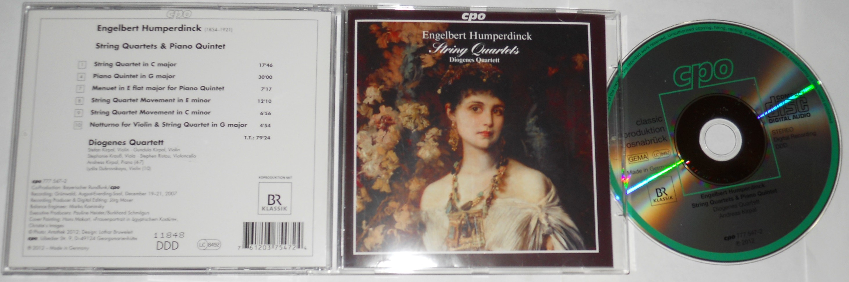 Humperdinck: Quartetti E Quintetti , String Quartets & Piano Quintet 