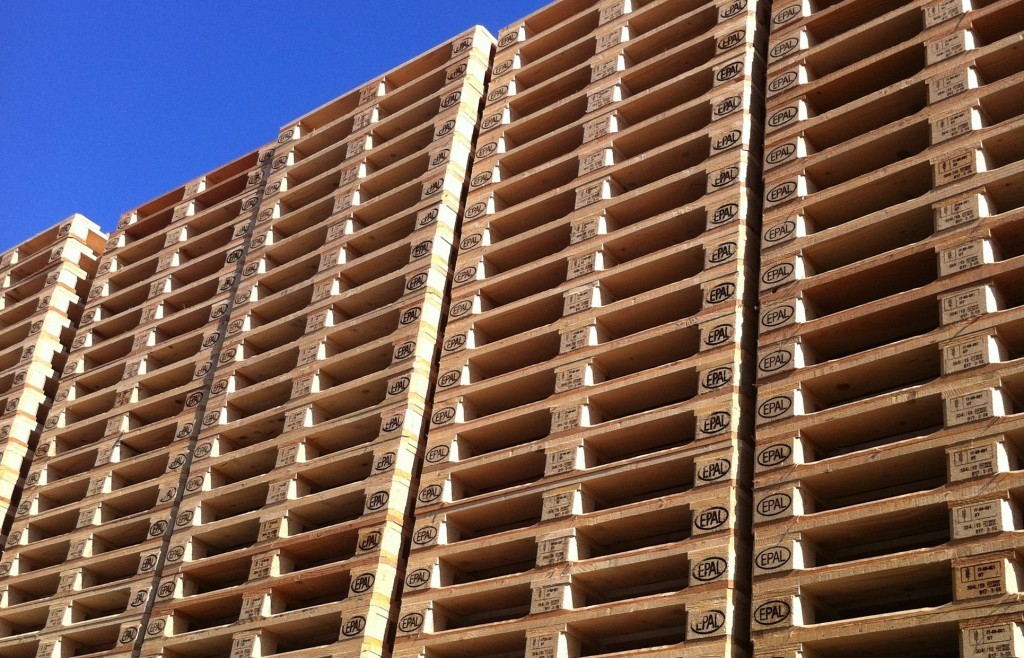 10 Bancali EPAL Bancale in legno EPAL Pedana Pallet chiaro 120x80 Nuovo