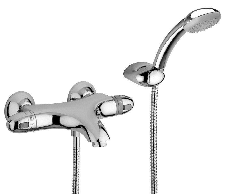 EQUO TOP Miscelatore termostatico vasca con duplex