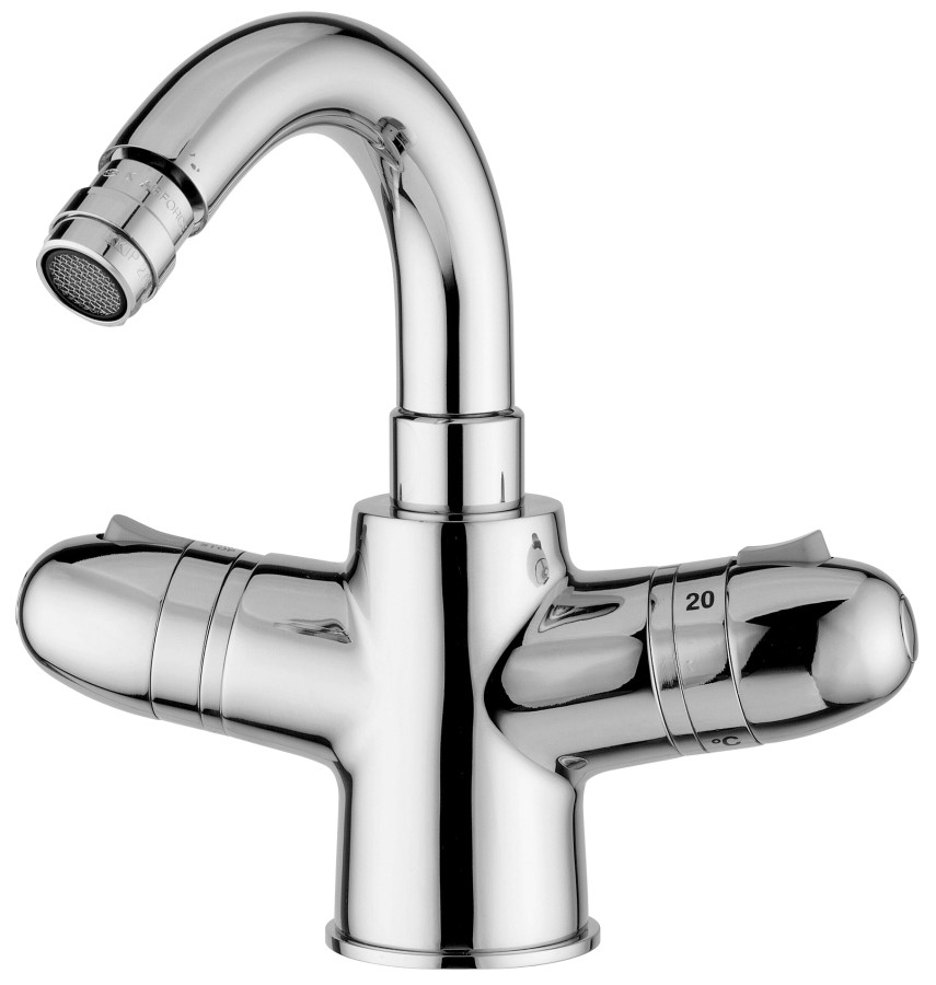 EQUO TOP Miscelatore termostatico bidet Scarico Automatico 1' 1/4 canna girevole