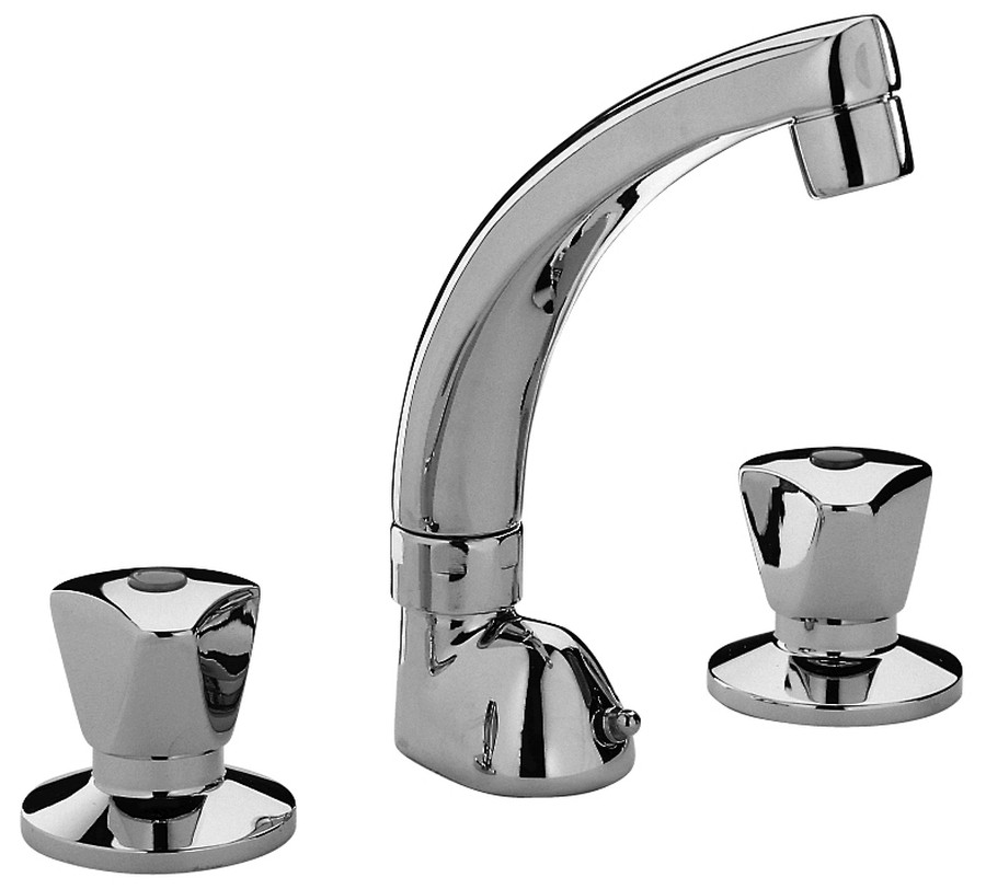 ETOILE Batteria lavabo Senza Scarico girevole