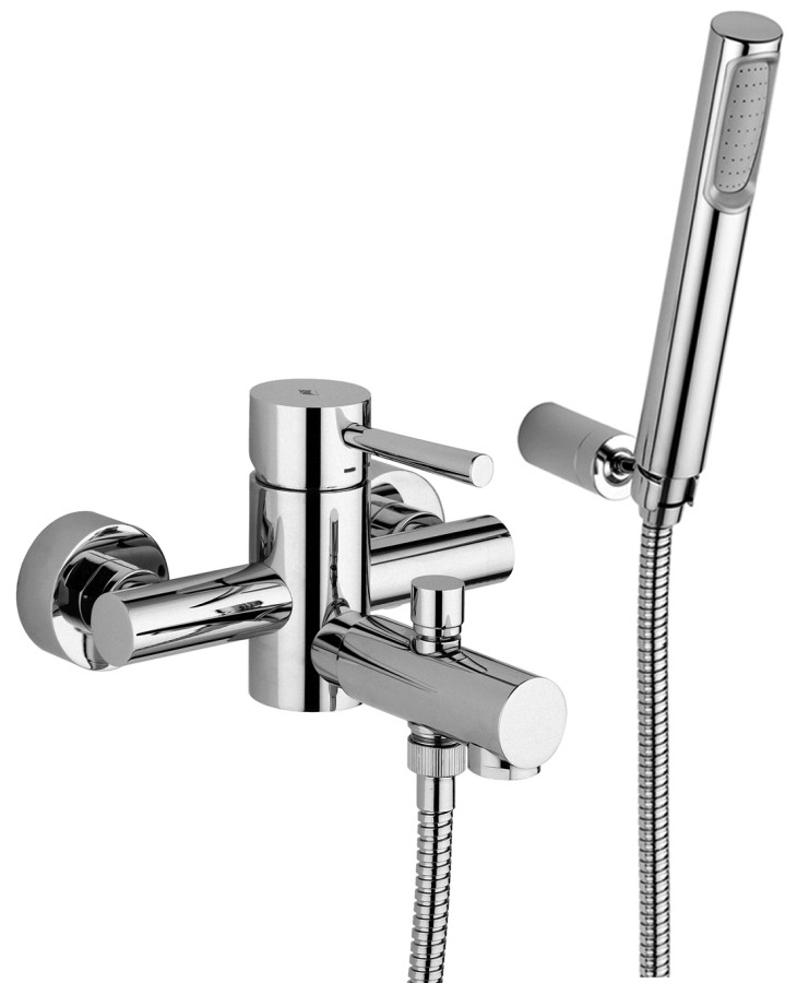 EVO Miscelatore vasca duplex con supporto regol.