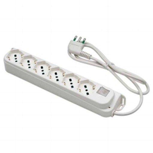 PRESE MULTIPLE 40430 6U+I.BIANCO 