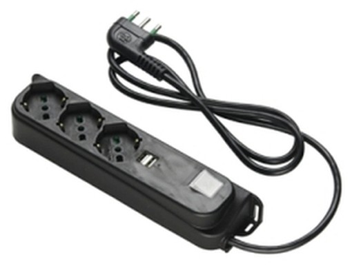 PRESE MULTIPLE 40451-FK 3U NERO 