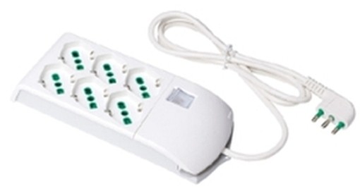 PRESE MULTIPLE 410300 6U+INT. BIANCO