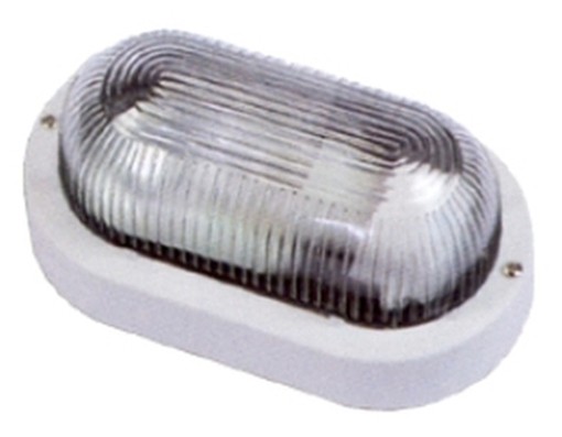 PLAFONIERE FME OVALI 60W BIANC.