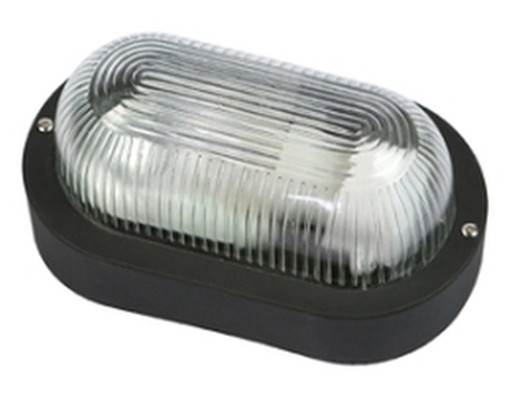 PLAFONIERE FME OVALI 60W NERE
