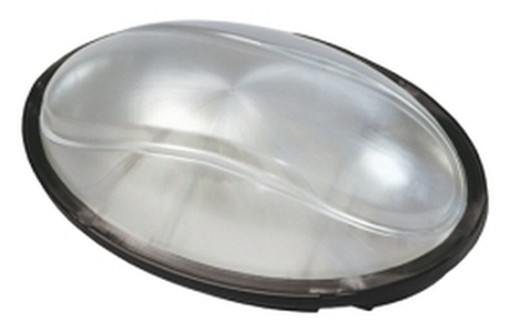 PLAFONIERE FME OVALI 100W MAXI NERO 