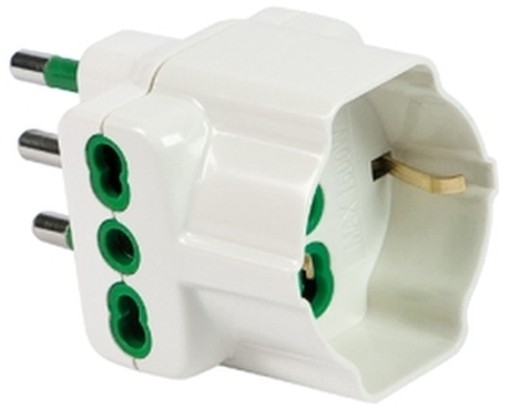 PEZZI 50-ADATTATORI FME 82640-E 16A BIANCO 