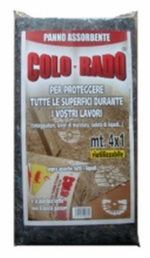 FELTRO ASSORORBENTE ANTISCIVOLO GRIGIO COLORADO M.1X 4