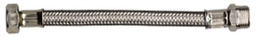PEZZI 10-TUBI FLESSIBILI INOX CM.20 3/8M.X 3/8F.