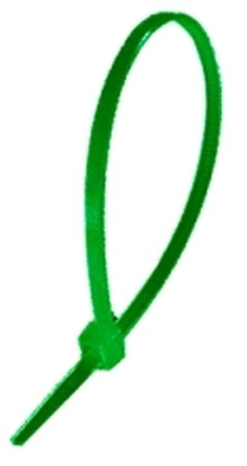 PEZZI 100-FASCETTE NYLON VERDE MM.4,5X200