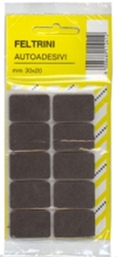 BLISTER 100-FELTRINI RETTANGOLARI 30X 20 PZ.10