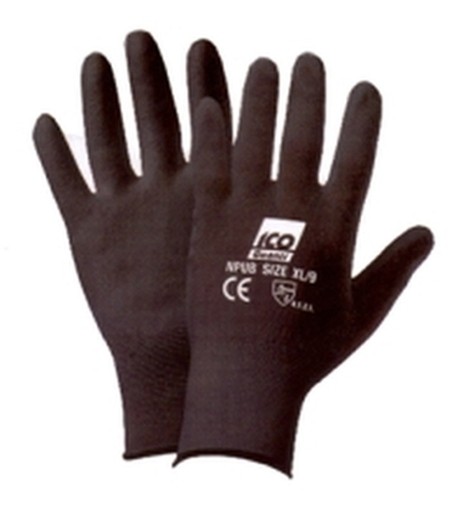 PAIA 10-GUANTI DA LAVORO NYLON NPUB BLACK 8 L