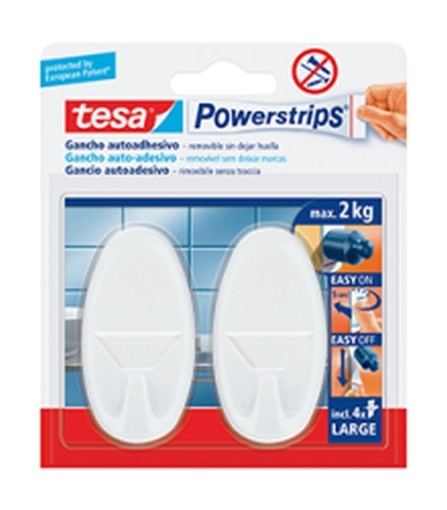 GANCI TESA PVC OVALI L 2PZ