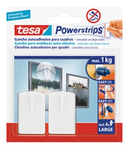 GANCI TESA PVC QUADRI 2PZ