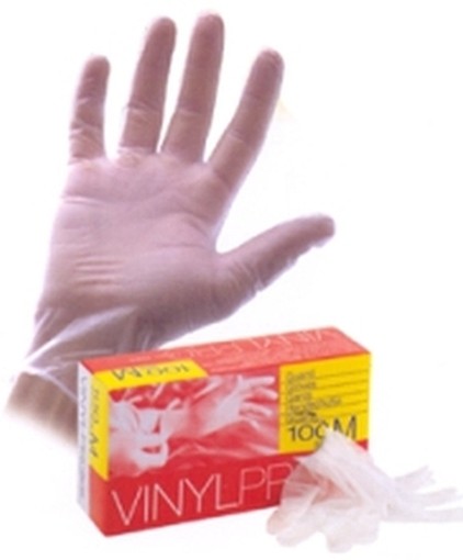 GUANTI DA LAVORO VINILE TRASPARENTE 9-9,5 XL