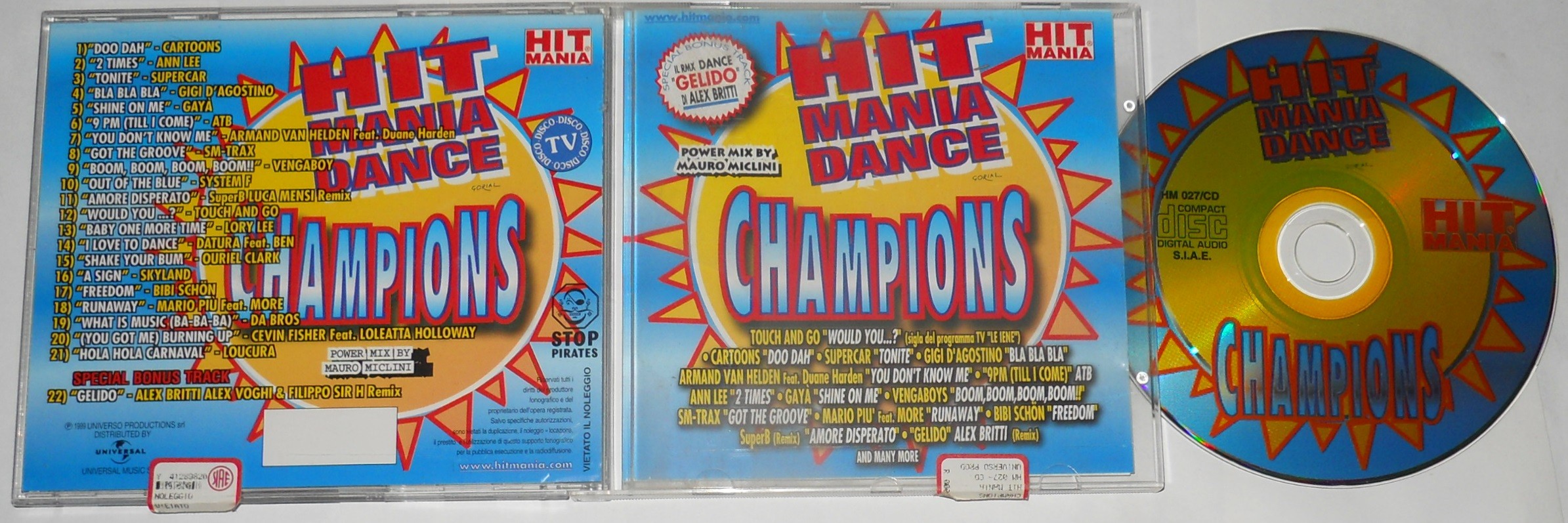 Hit Mania Dance Champions 1999 Mix By Mauro Miclini