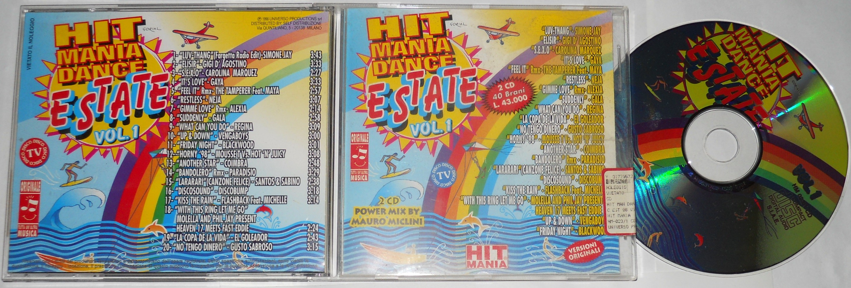 Hit Mania Dance Estate Vol. 1 mix by Mauro Miclini