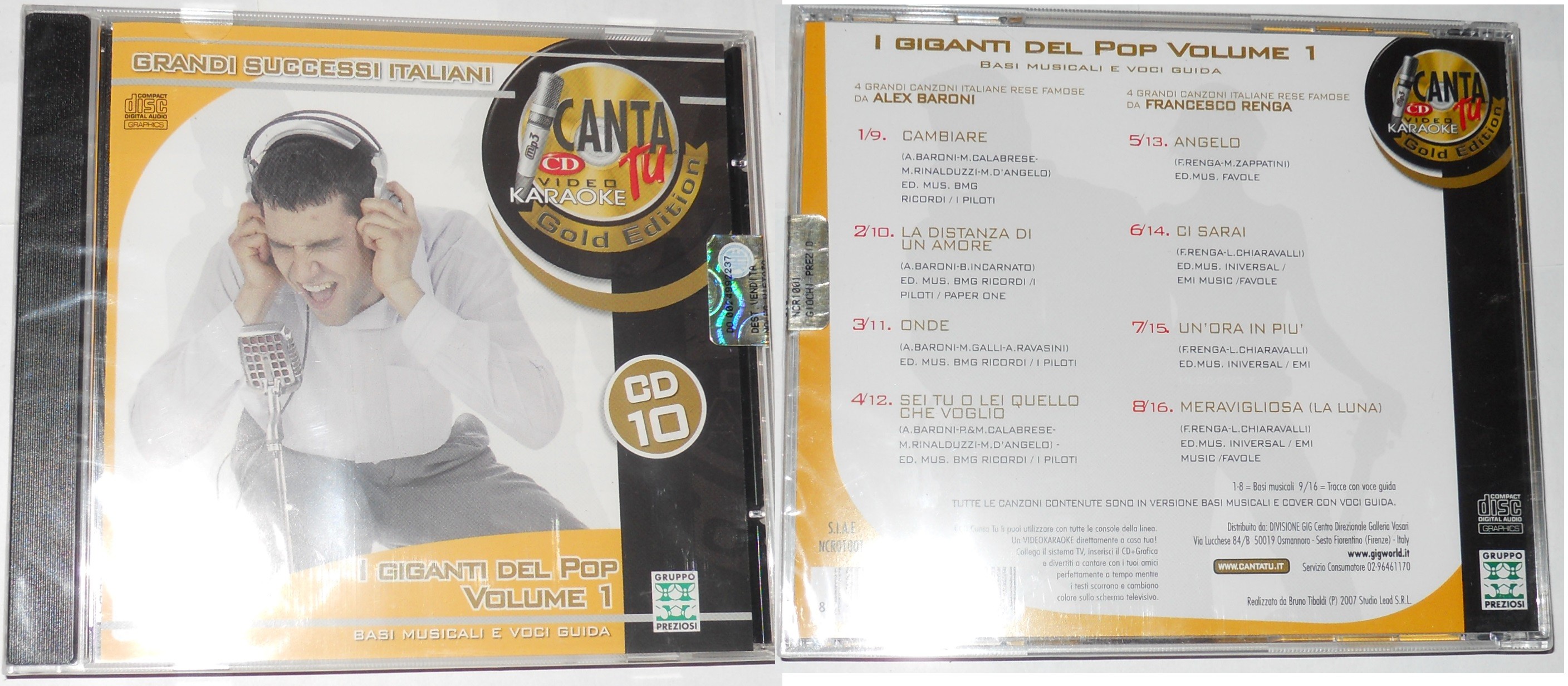 Canta TU - Basi Musicali e Voci Guida: I Giganti del Pop Vol. 1