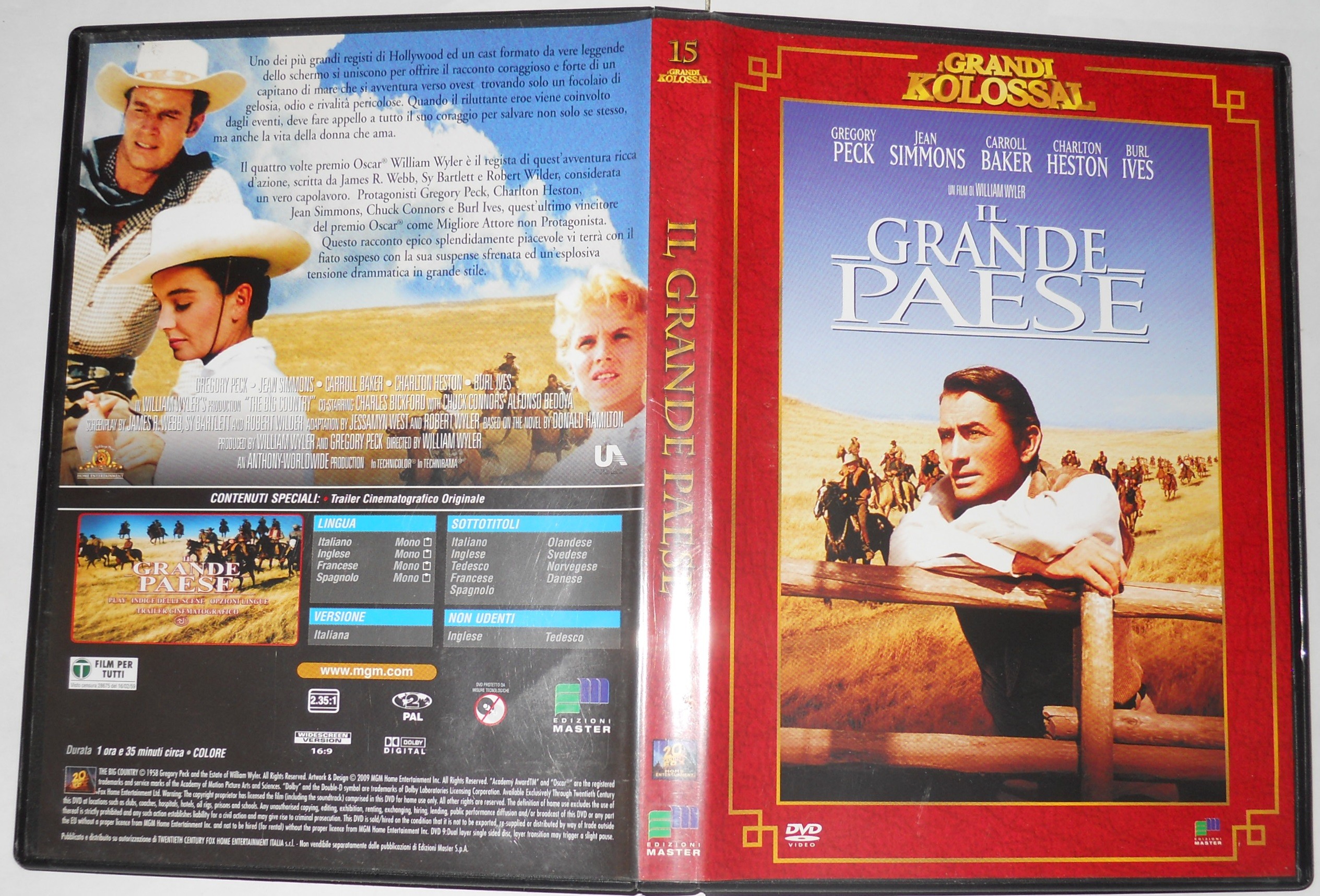 Il grande paese - DVD
